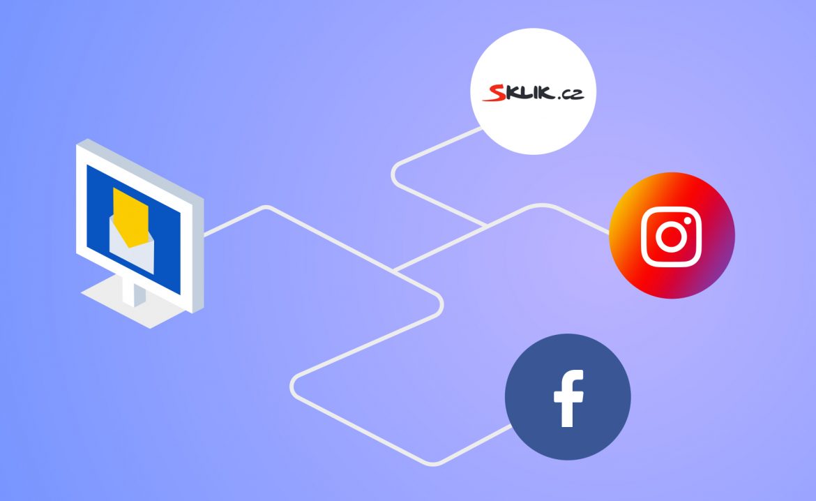 Propojte e-mailing s reklamou na FB, IG a Skliku
